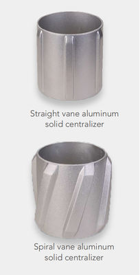 ซื้อ อุปกรณ์เสริมปลอกอลูมิเนียม Centralizer Solid Centralizer แบบตรงหรือใบมีดแบบเกลียว online manufacture
