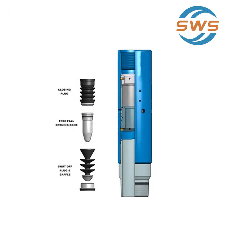 Api Mechanical & Hydraulic 5.69mm By Pass Baffle Plate Cementing Stage Collar With 718 LTC กลมขัดขวาง