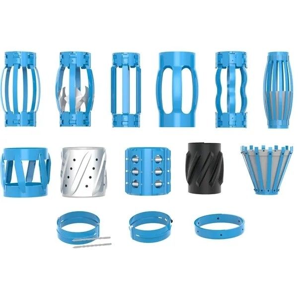 API 10D 4 1/2 ปรับปรุงคุณภาพซีเมนต์ ไม่ป้อน กระดานแข็ง Casing Spring Centralizer สําหรับการเจาะเหมืองทิศทาง