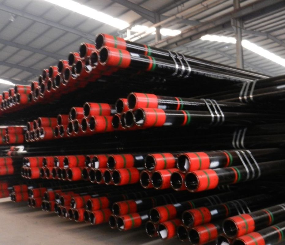 API 5CT Standard OD 9 5/8 47lb/ft N80 BTC 38' Casing Joint Oil Tubing และ Casing With Coupling สําหรับการเจาะ