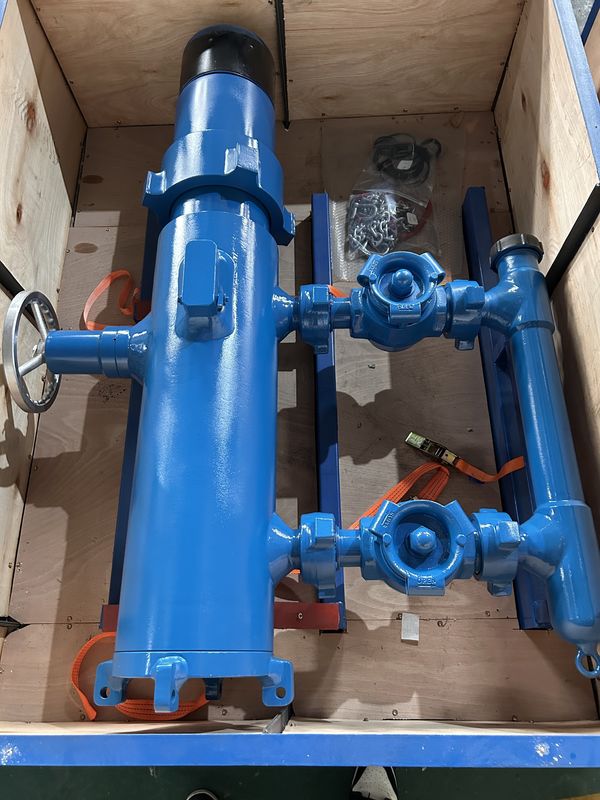 13-3/8' API Casing BTC Buckle เชื่อม 54Mpa ความดันการทดสอบ Double Plug Cementing Head With Wooden Packing 810KG