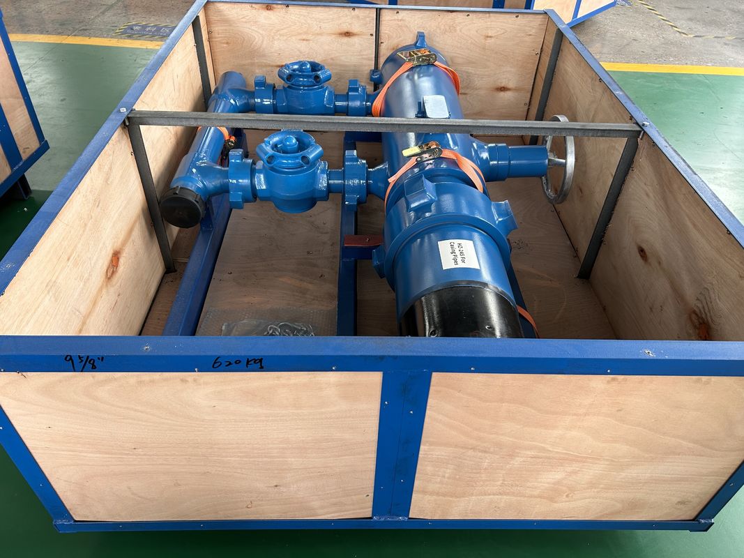 7' API Casing LTC BTC Buckle เชื่อมต่อ 35Mpa ความดันการทํางาน Single Plug Cementing Head With Wooden Packing 550KG