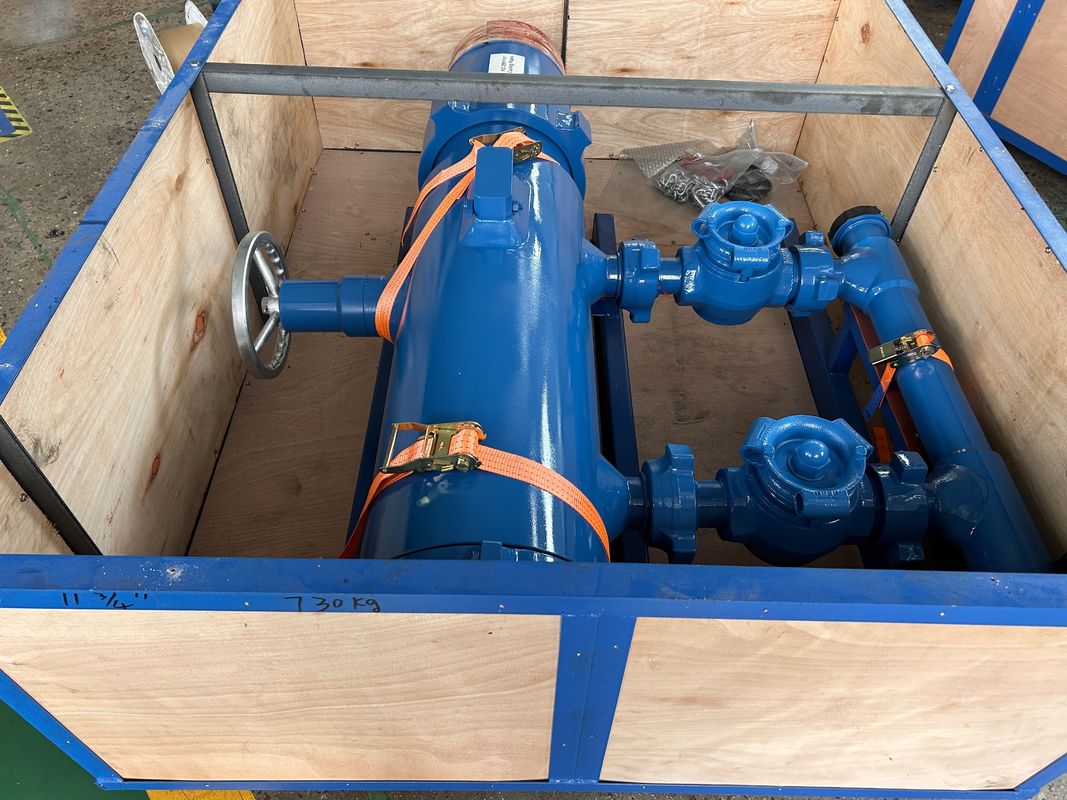 13-3/8' API Casing BTC Buckle เชื่อม 54Mpa ความดันการทดสอบ Double Plug Cementing Head With Wooden Packing 810KG