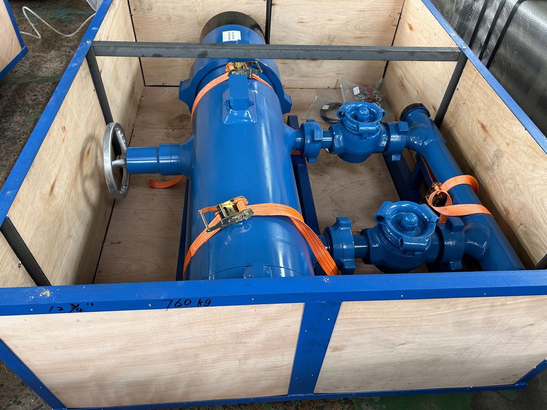 7' API Casing LTC BTC Buckle เชื่อมต่อ 35Mpa ความดันการทํางาน Single Plug Cementing Head With Wooden Packing 550KG