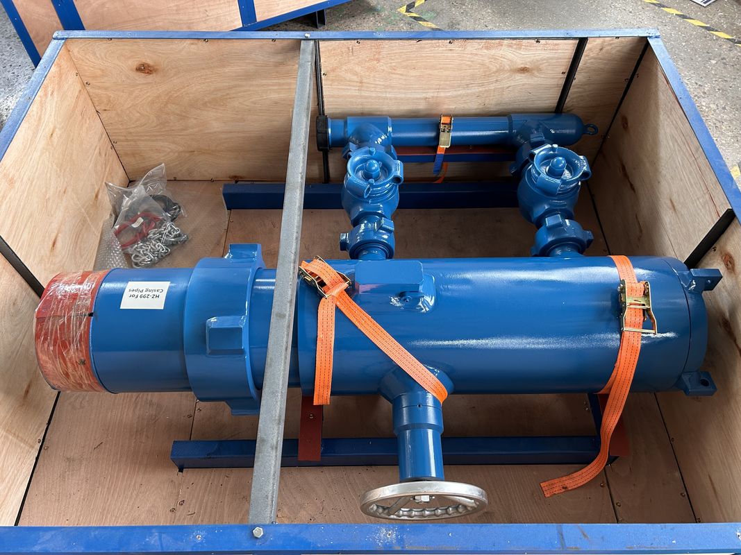 7' API Casing LTC BTC Buckle เชื่อม 54Mpa ความดันการทดสอบ Single Plug Cementing Head With Wooden Packing 550KG
