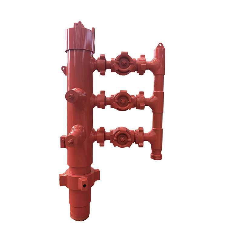 13-3/8' API Casing BTC Buckle เชื่อมต่อความสอดคล้องกับกฎหมาย Double Plug Cementing Head